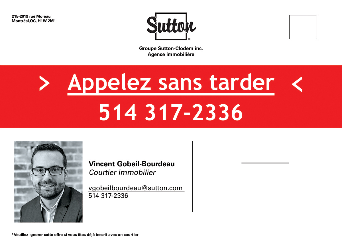 Vincent Gobeil Bourdeau Promotional Postcard Layout & Design | Clement Lemay-Chaput (Montreal)